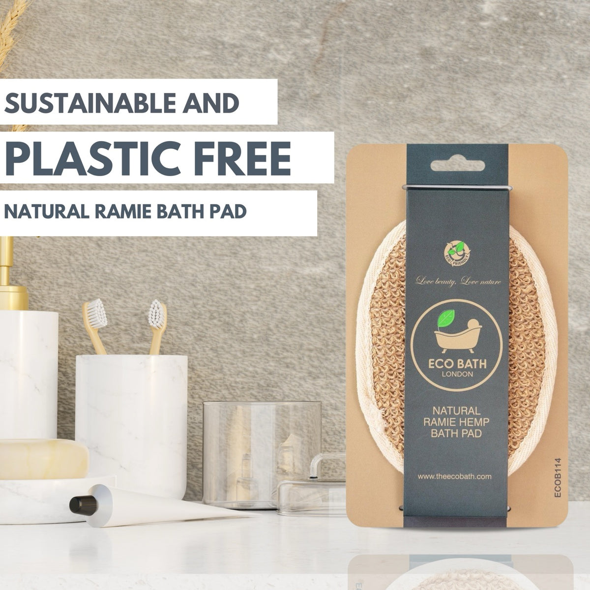 Eco Bath Natural Ramie Bath Pad