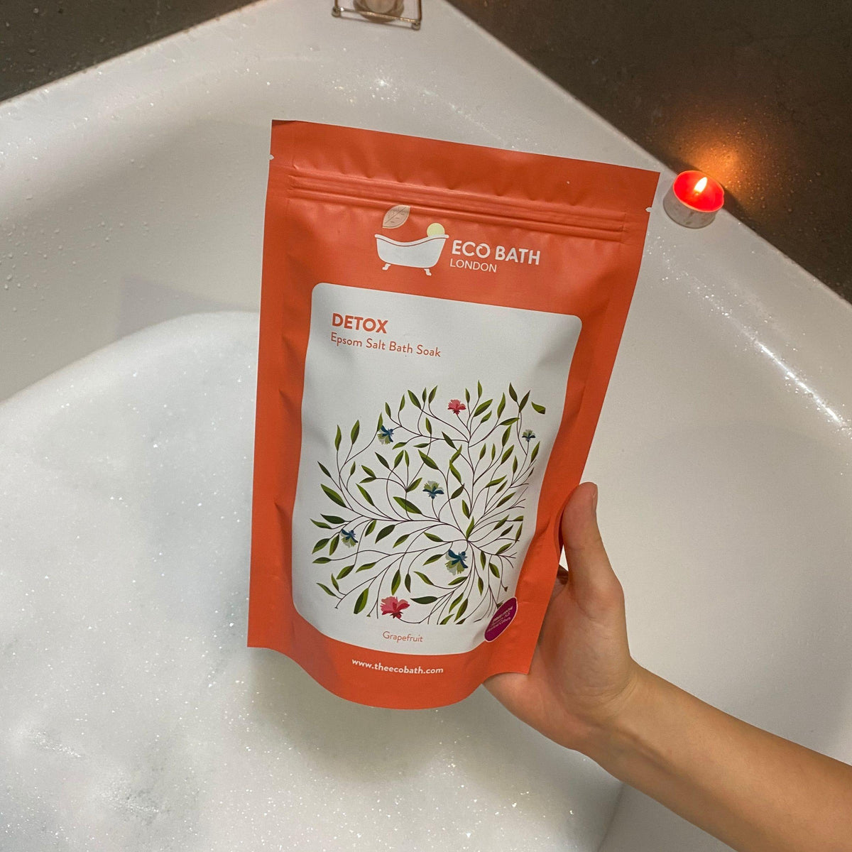 Eco Bath Detox Epsom Salt Bath Soak - Pouch | 500g & 1000g - Eco Bath London™