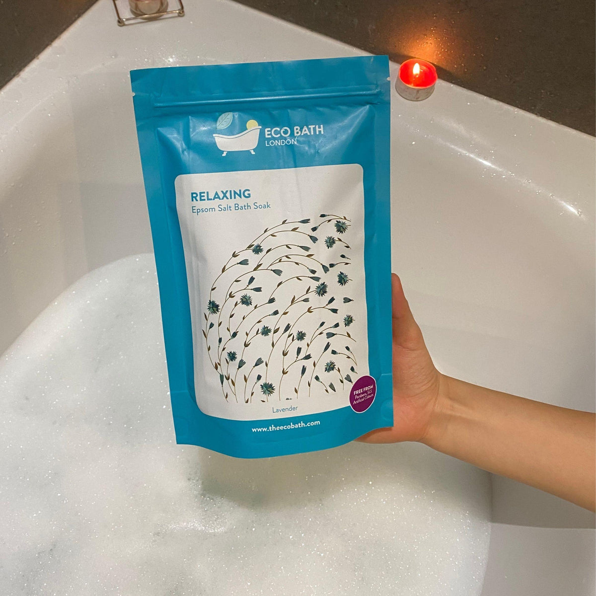 Relaxing Epsom Salt Bath Soak - Pouch - Eco Bath London™