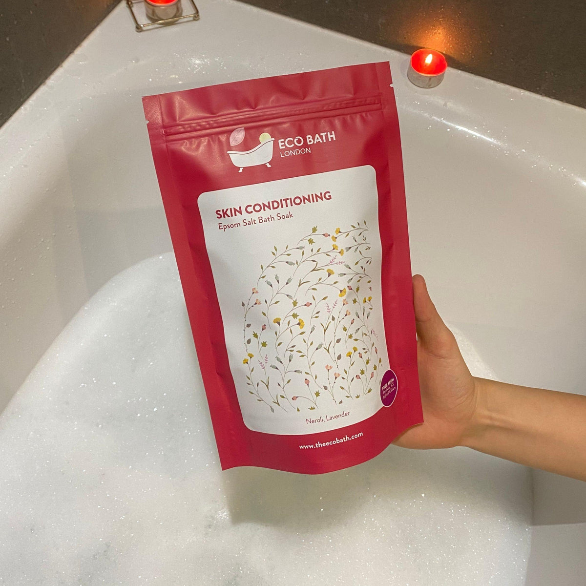 Skin Conditioning Epsom Salt Bath Soak - Pouch - Eco Bath London™