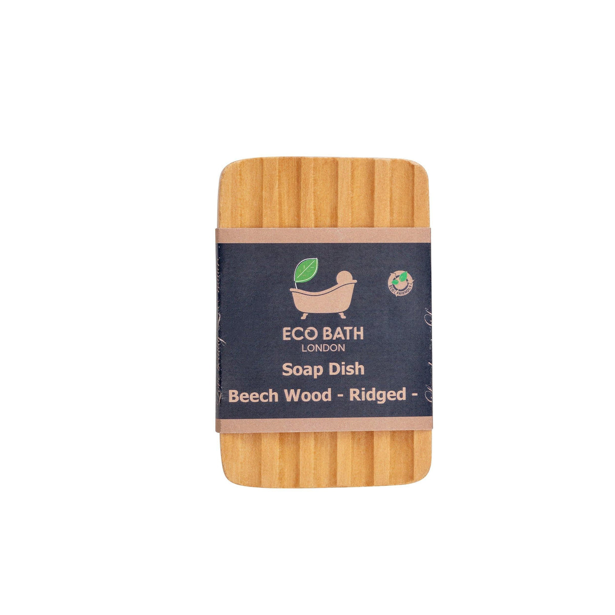 Eco Bath Soap Dish - Beech Wood Ridged - Eco Bath London™
